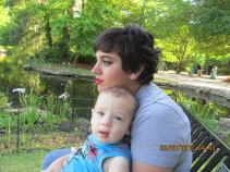 My daughter and grandson